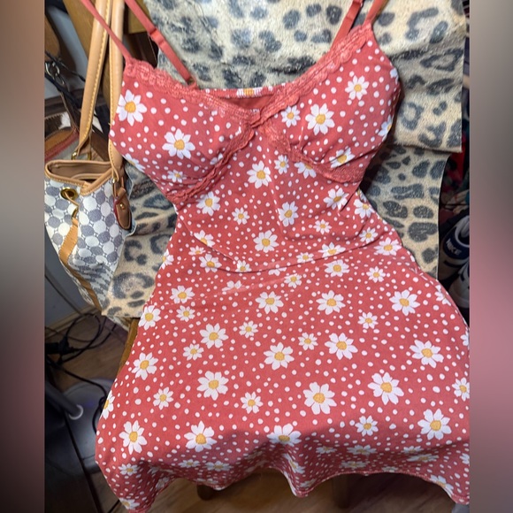No Boundaries Other - No Boundaries Red Floral Women’s Size Small Summer Dress